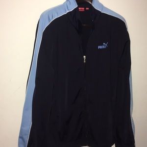 Vintage Navy Puma Zip Track Jacket XL